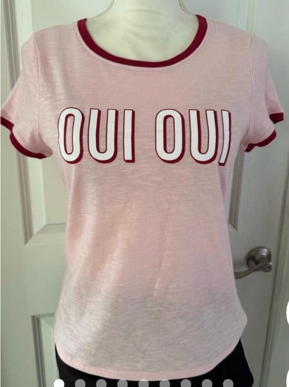 Cinq de Sept Oui Oui t- shirt size med EUC
